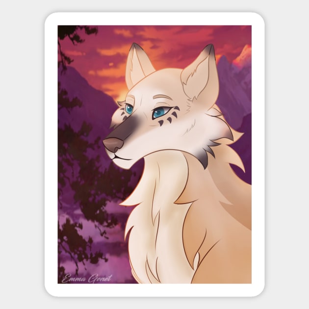 Willow - The Kind Wolf Sticker by Fear1ing